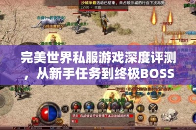 完美世界私服游戏深度评测，从新手任务到终极BOSS攻略，探索其丰富的背景故事和多样化的玩法