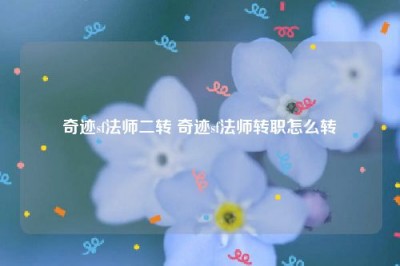 奇迹sf法师二转 奇迹sf法师转职怎么转