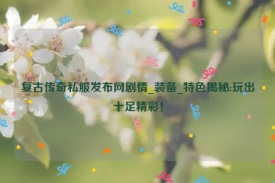 复古传奇私服发布网剧情_装备_特色揭秘:玩出十足精彩！