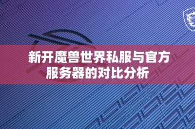 新开魔兽世界私服与官方服务器的对比分析