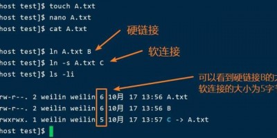 Linux中硬链接与软链接的区别是什么