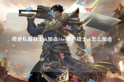 奇迹私服战士pk加点14w 奇迹战士pk怎么加点