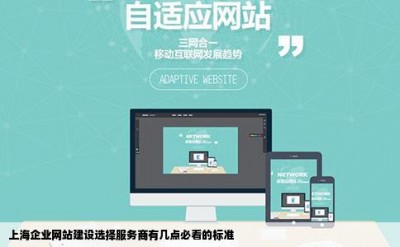 上海企业网站建设选择服务商有几点必看的标准