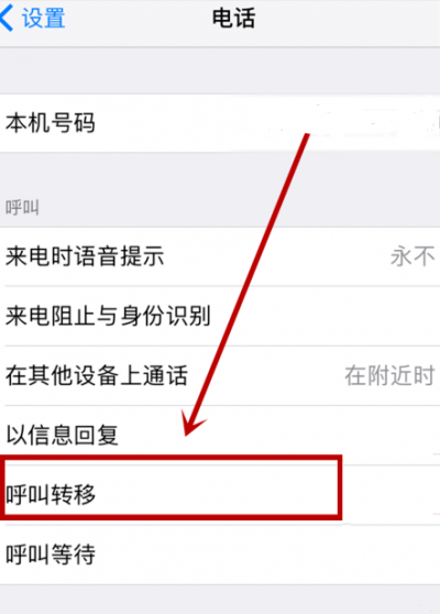 iphone 如何呼叫转移