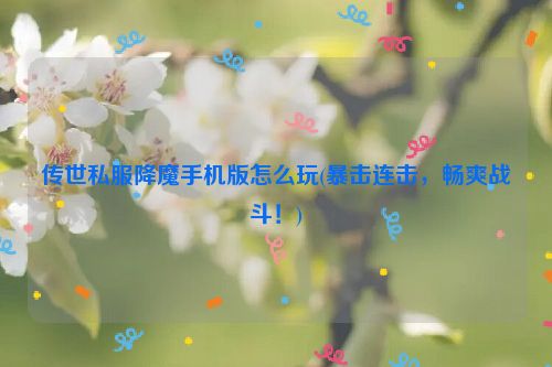 传世私服降魔手机版怎么玩(暴击连击，畅爽战斗！)